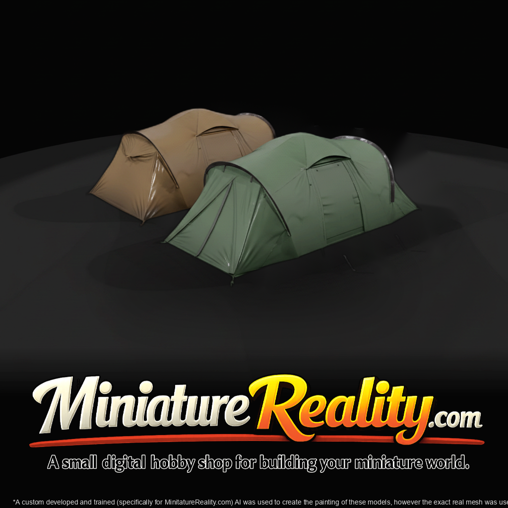 Miniature Camping Miniature Camping Tents — 3D Printable Set — 3D Printable Set