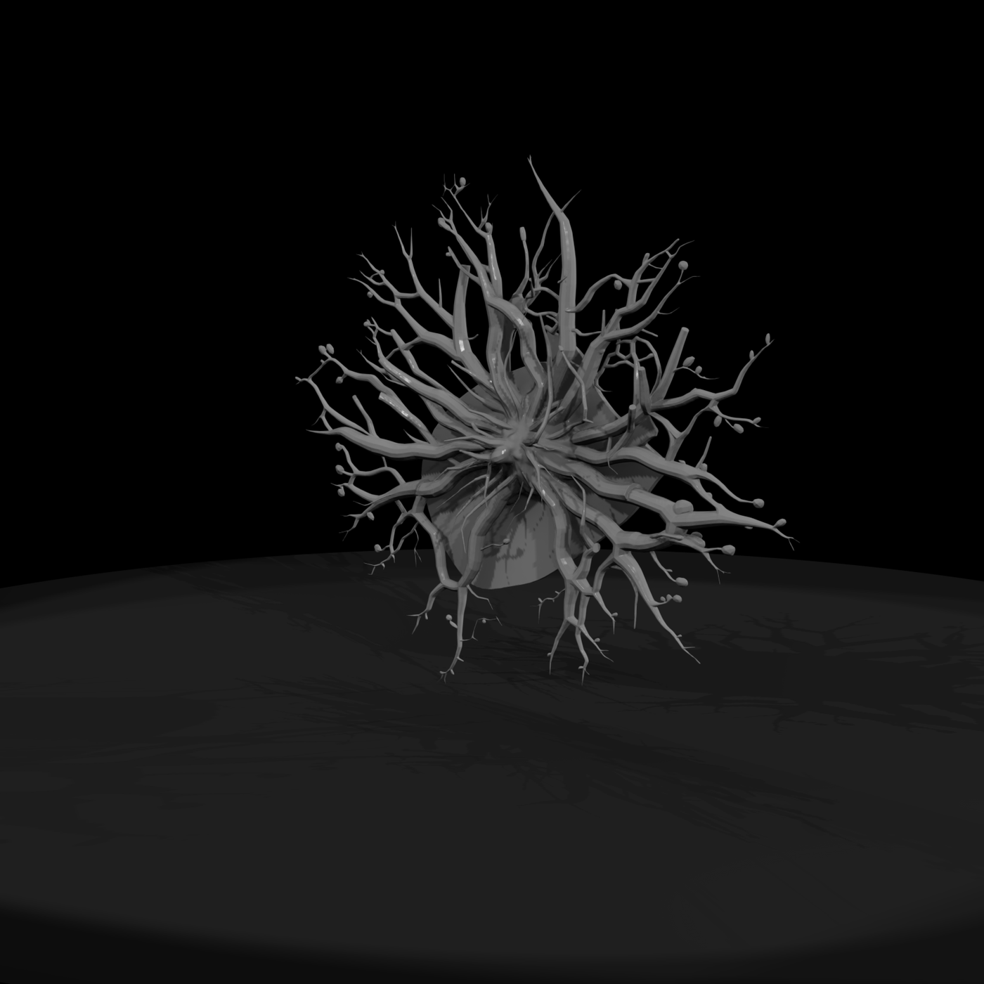 Minimalist Tree Root Wall Sculpture (3D Printable)
