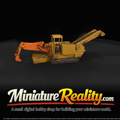 Mining Track Loader — 3D-Printable Miniature