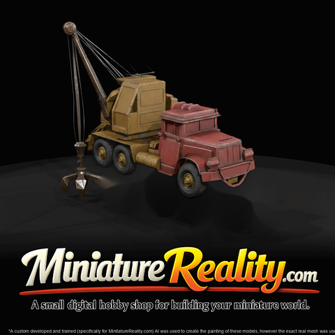 Mobile Crane Truck — Model 2 (Scale Miniature)