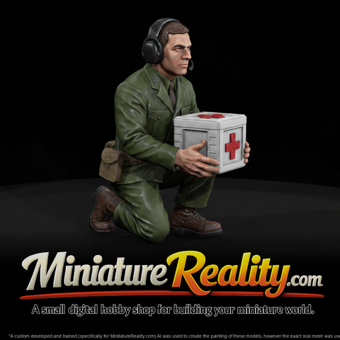 Modern U.S. Air Force Cargo Loader Figure, three-quarter view