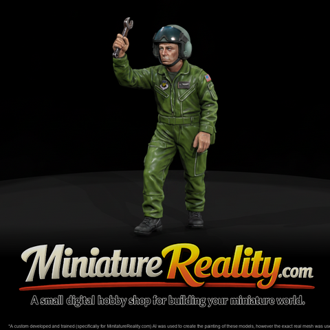 MOD AIR FORCE 034 modern-u-s-air-force-armorer-figure, three-quarter view