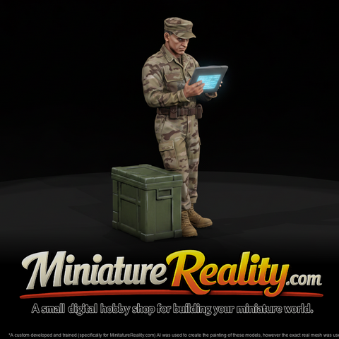 Modern U.S. Air Force Cargo Loader Figure, three-quarter view