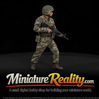 Modern U.S. Air Force Airbase Guard Figure, three-quarter view — thumbnail 1