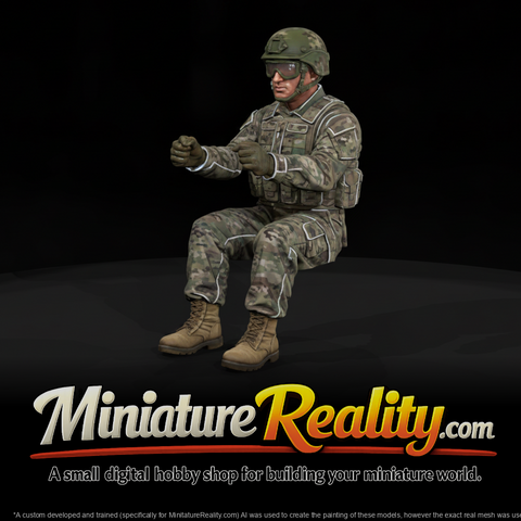 MOD ARMY 057 modern-u-s-army-truck-driver-figure, three-quarter view