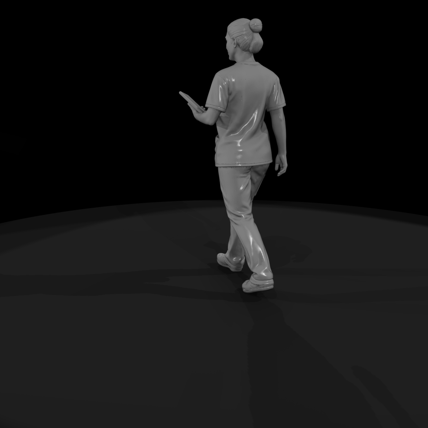 Modern Female Nurse Miniature (Scrubs)