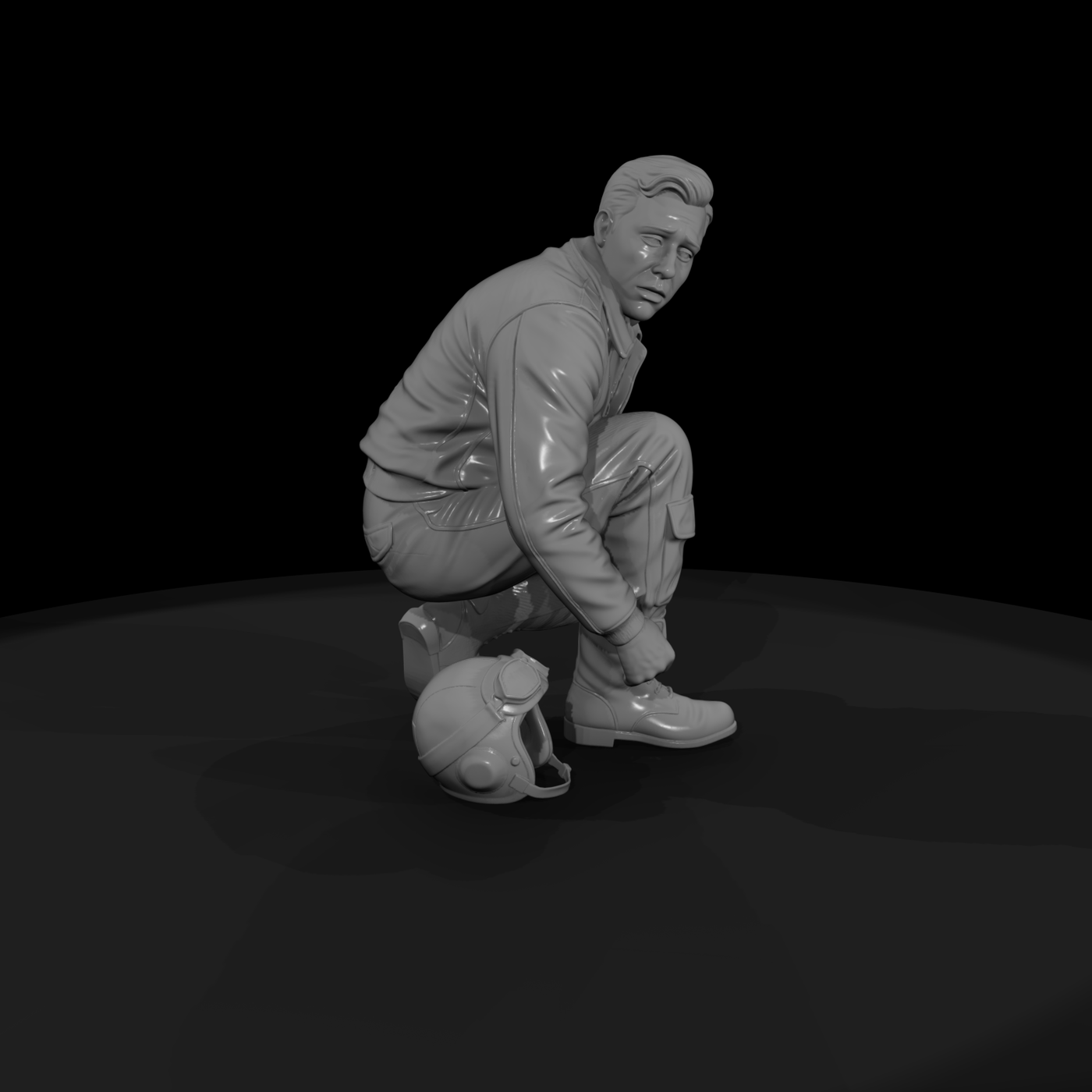 Modern Pilot — Standing Figure