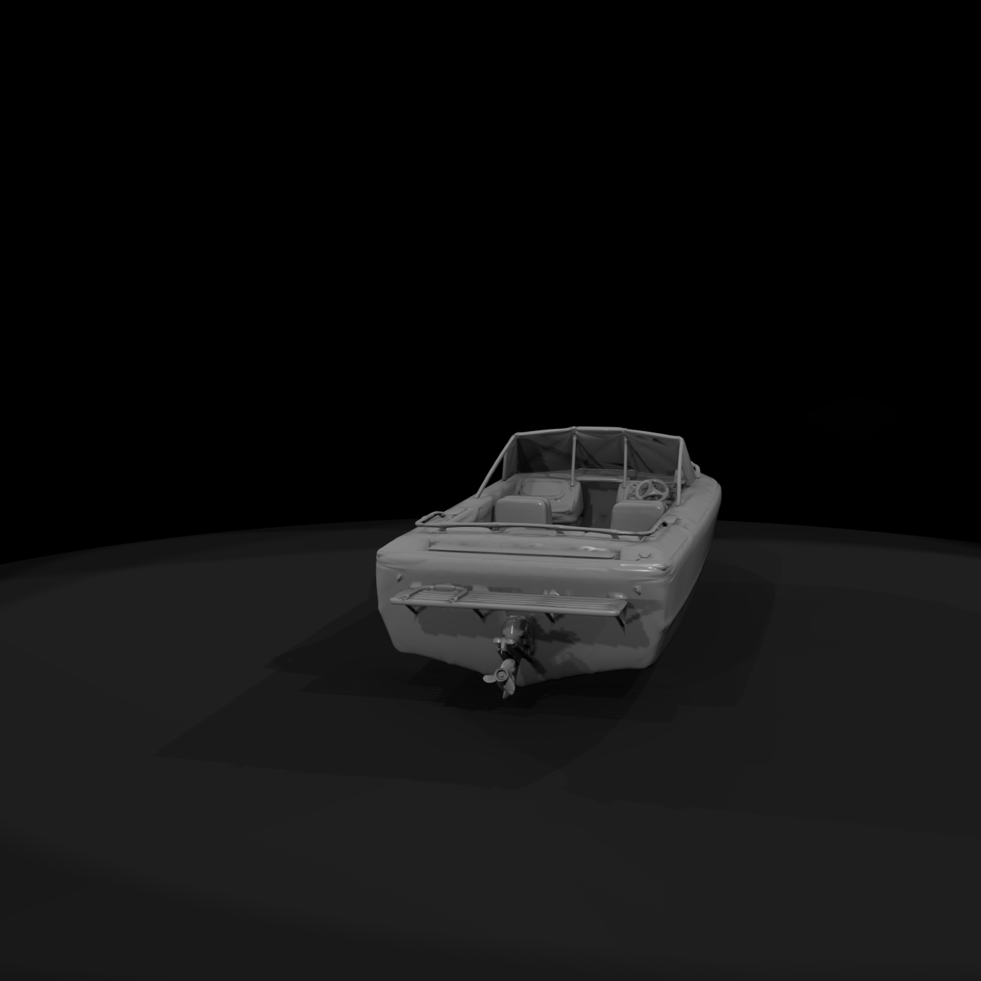 Modern Modern Speedboat — 3D Printable Miniature — 3D Printable Miniature