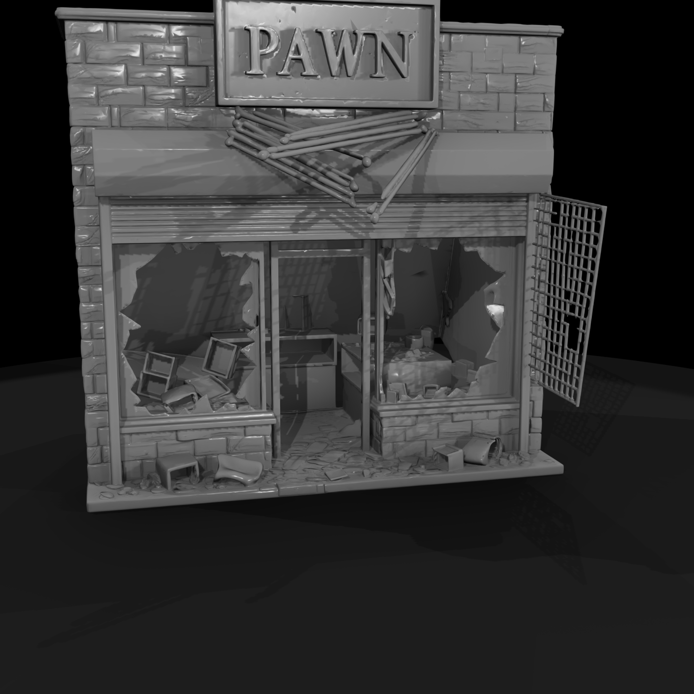 Modern American Storefront Block