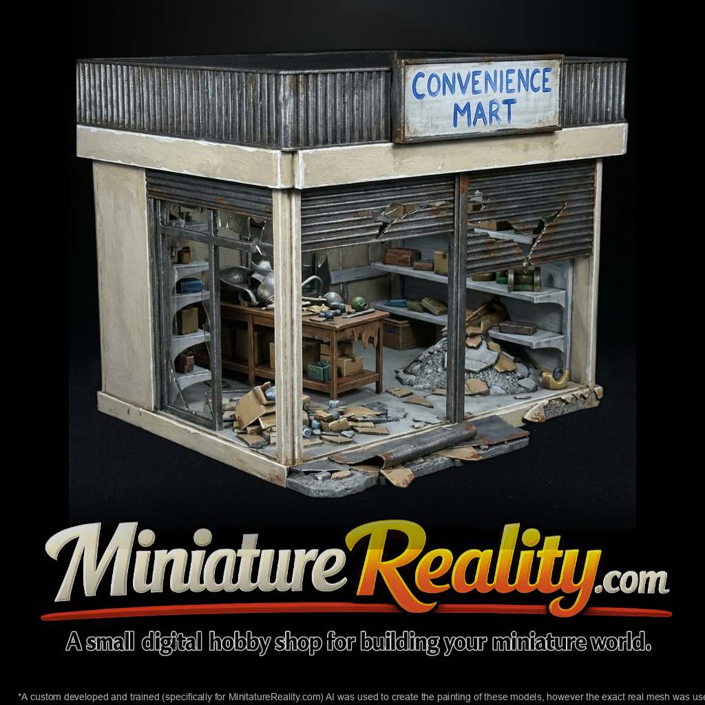 Modern Commercial Storefronts Backdrop