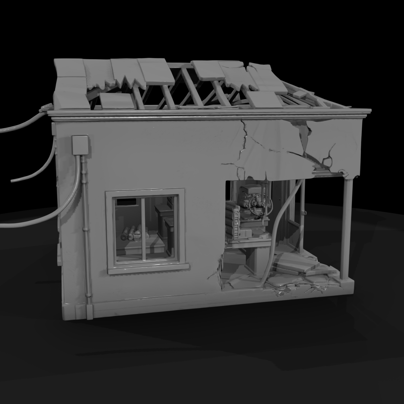 Modern American Storefront Row