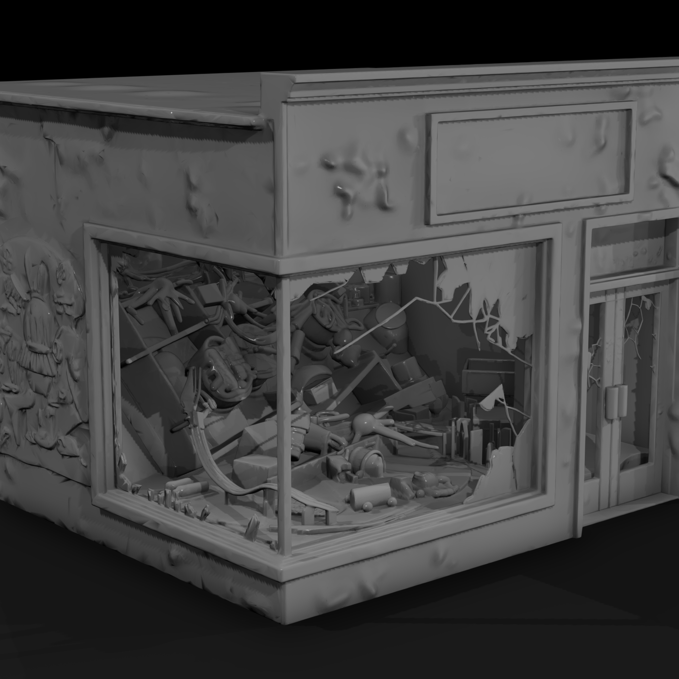 Modern Commercial Storefront Row