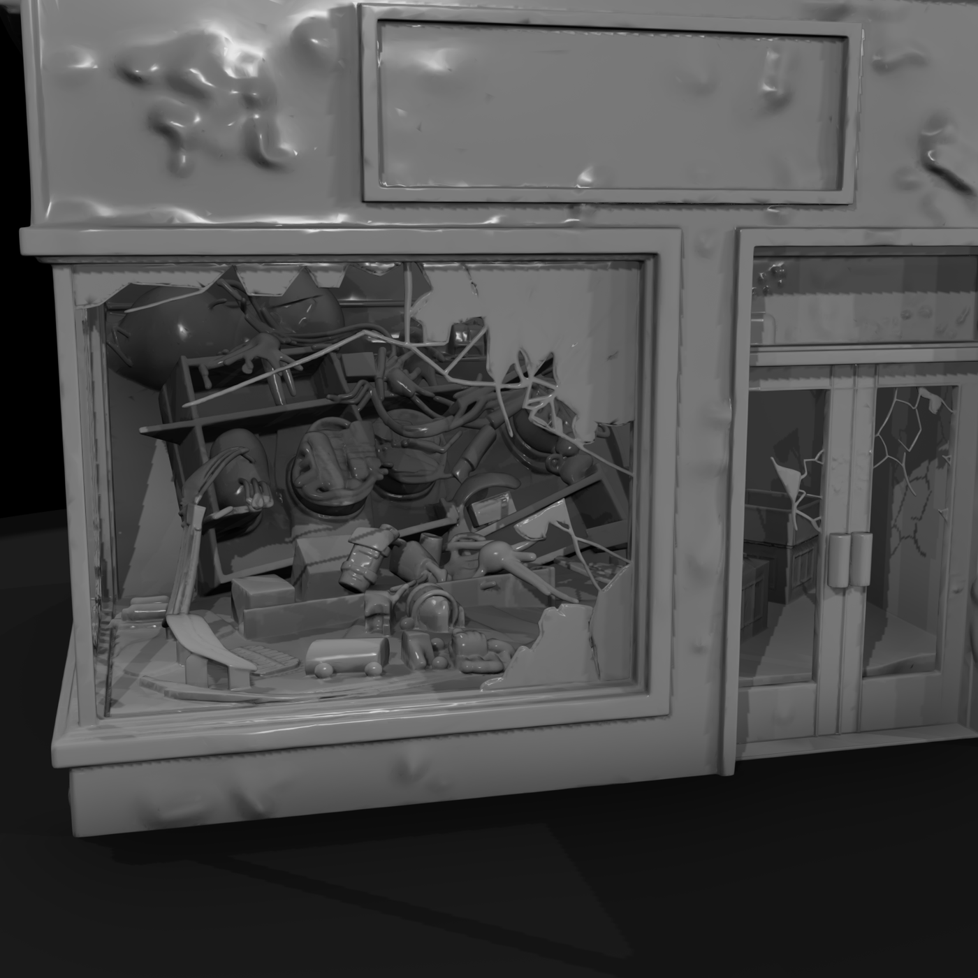 Modern Commercial Storefront Row
