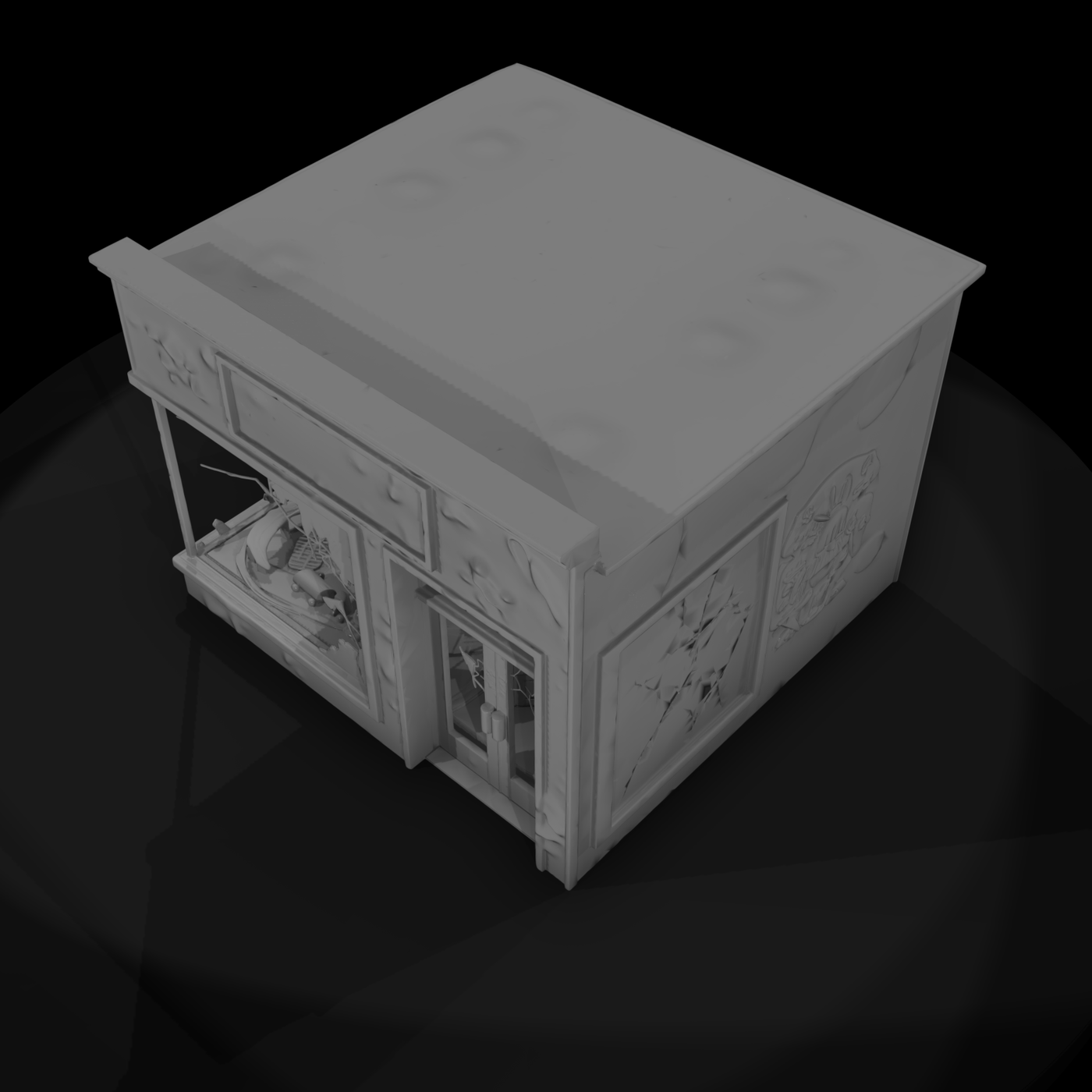 Modern Commercial Storefront Row