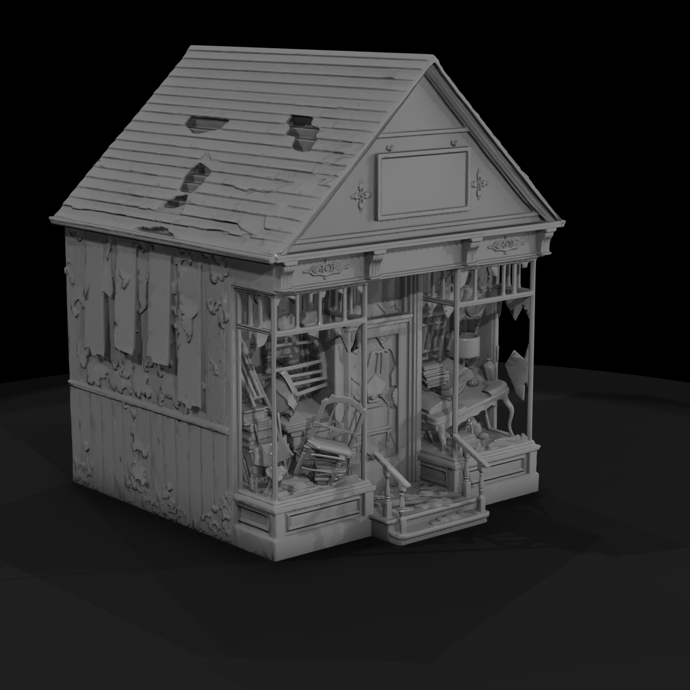 Modern Commercial Storefront Row