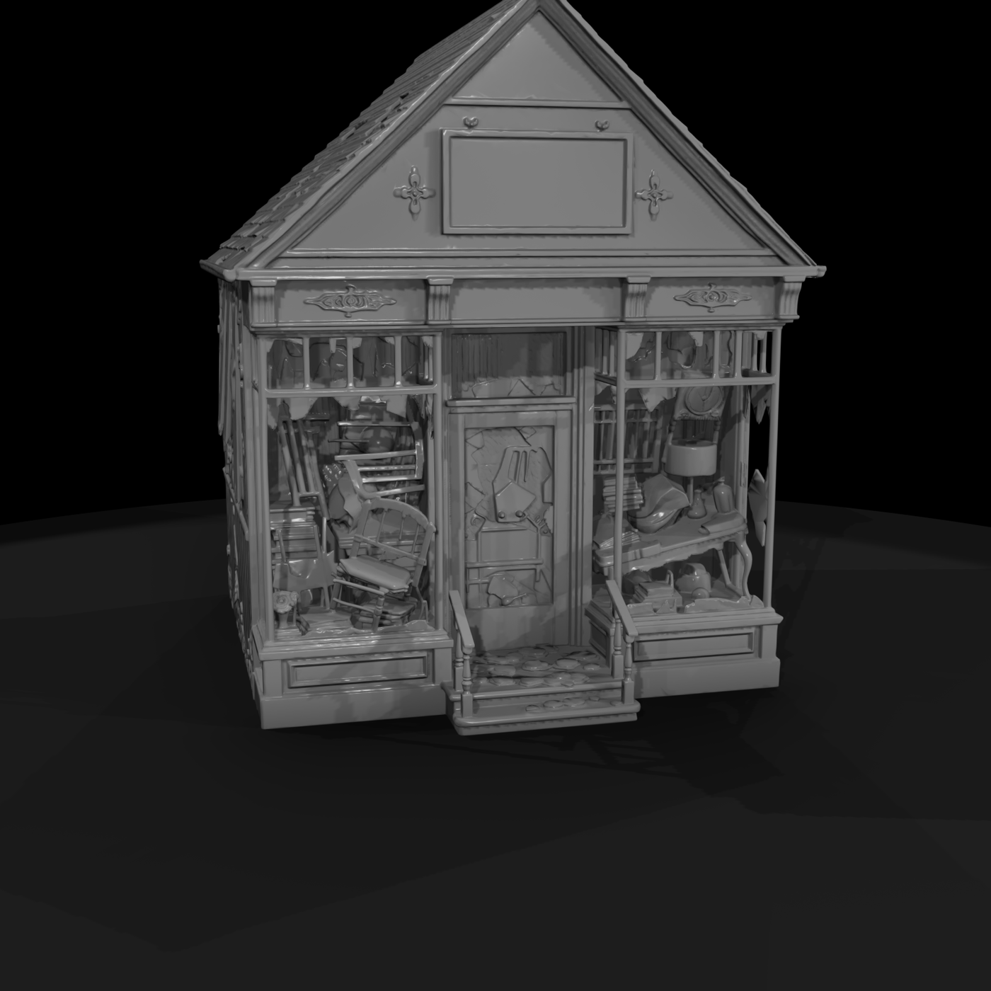 Modern Commercial Storefront Row