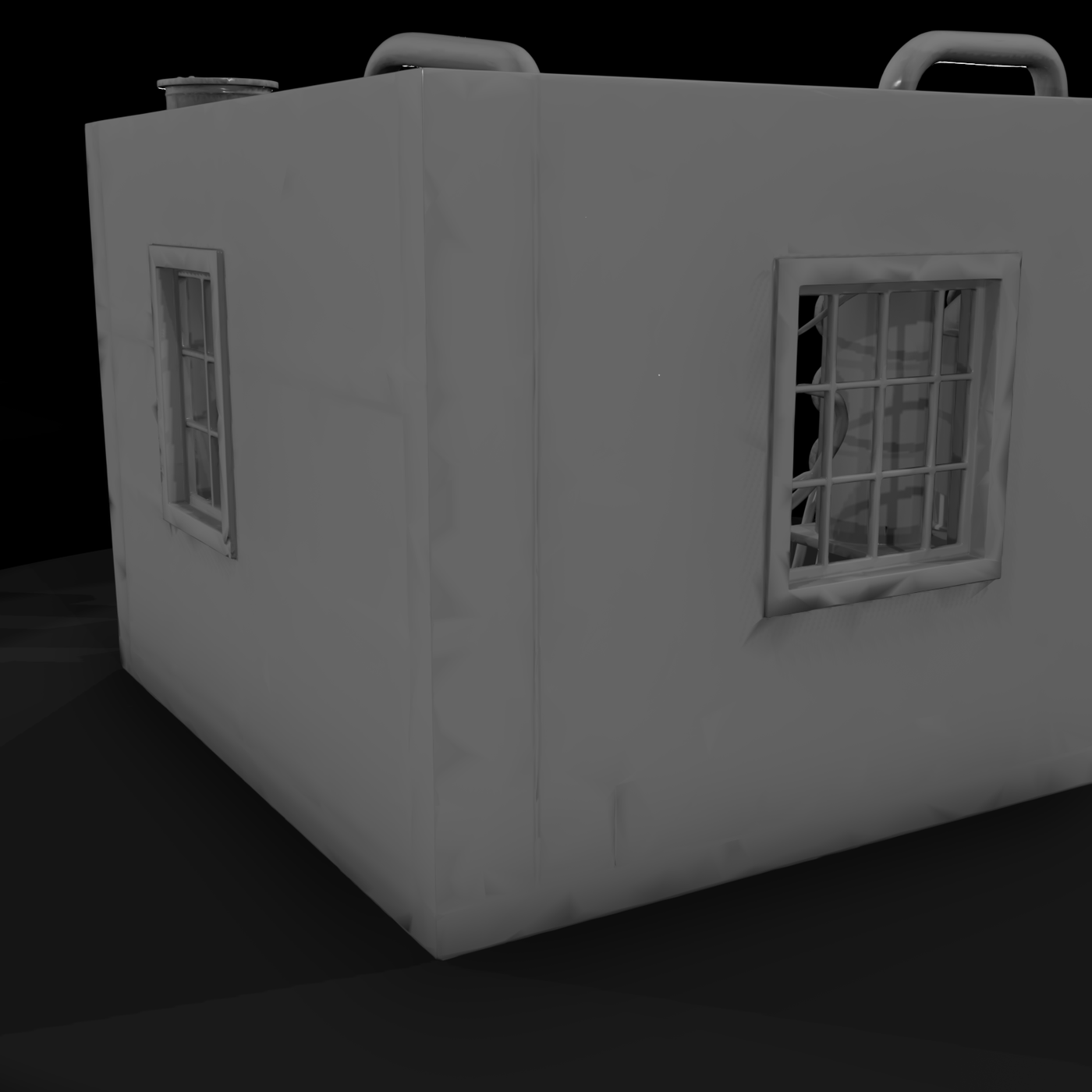Modern Commercial Storefront Block