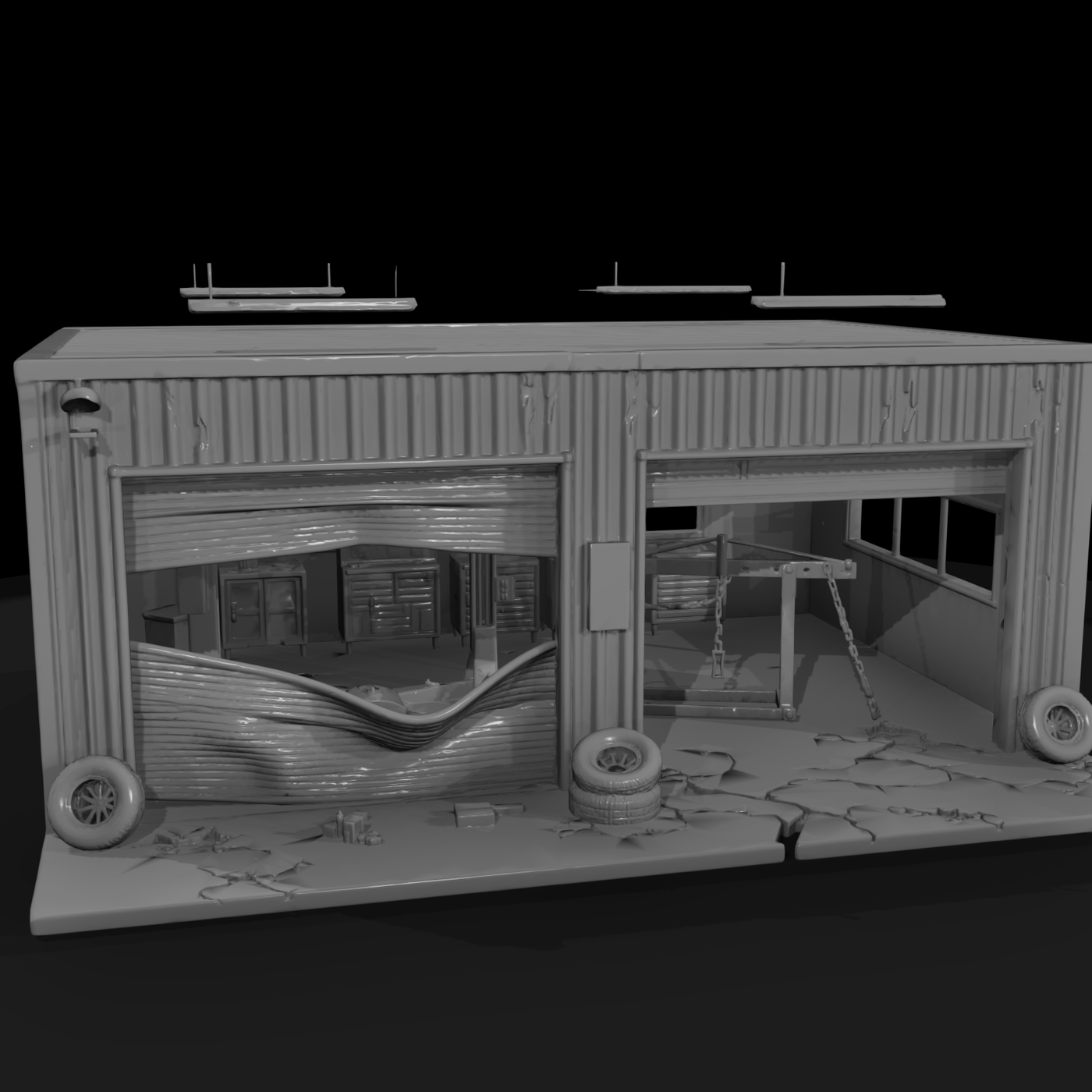 Modern American Storefront Block