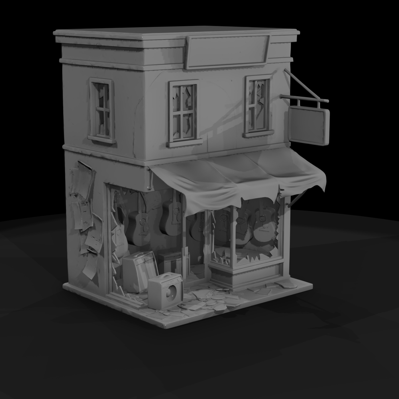 Modern American Storefront Block