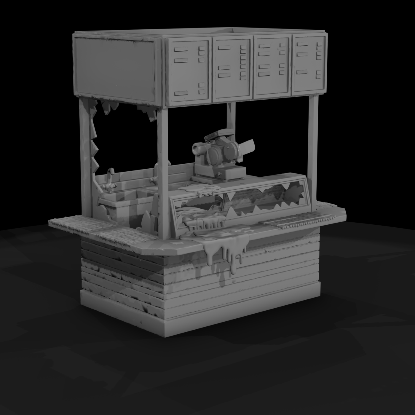 Modern Commercial Storefront Block