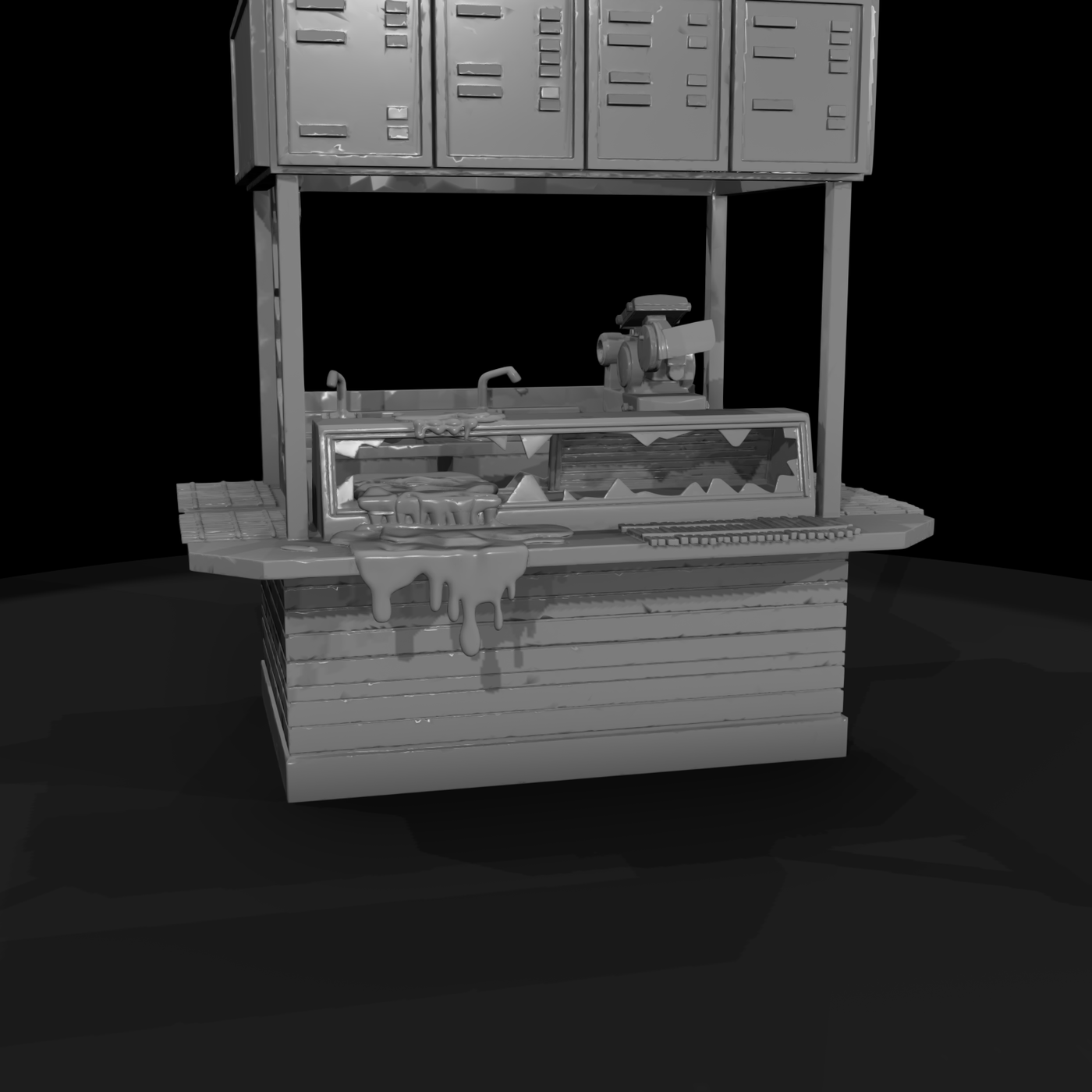 Modern Commercial Storefront Block