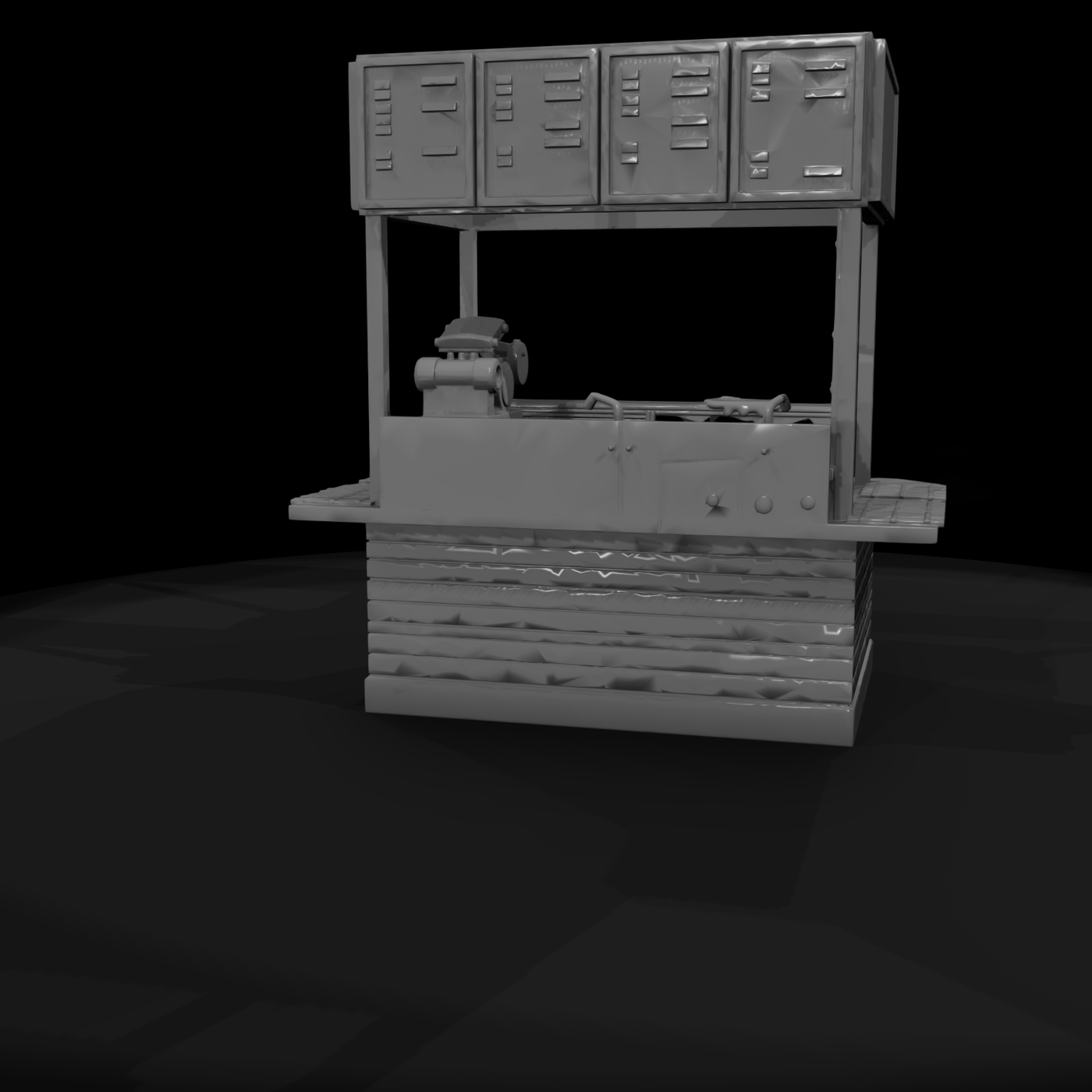 Modern Commercial Storefront Block
