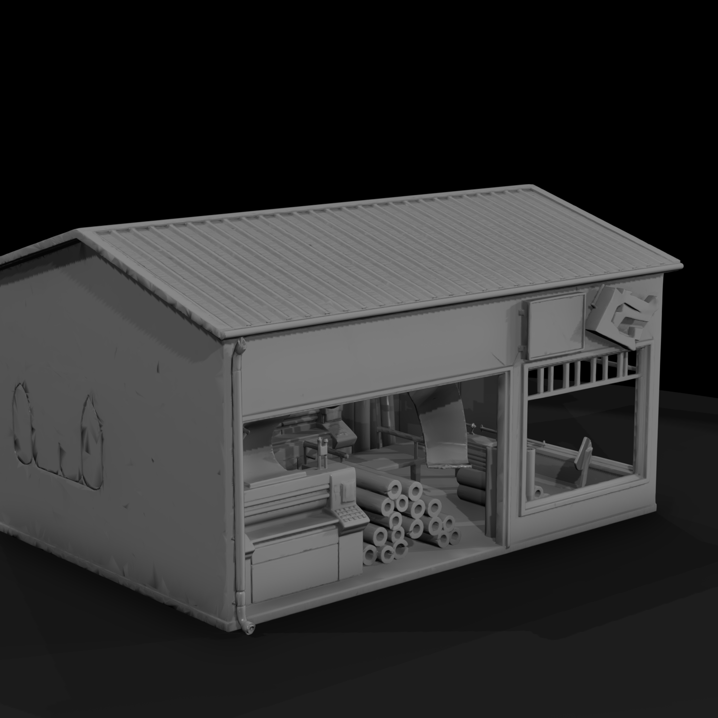 Modern Commercial Storefront Row