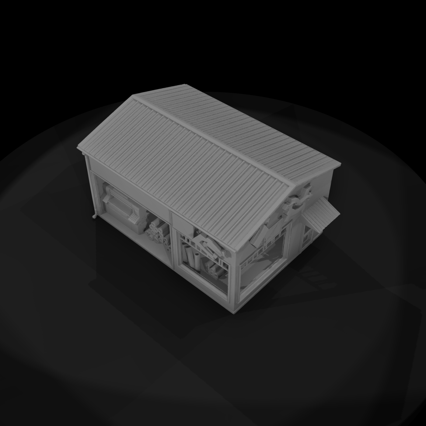 Modern Commercial Storefront Row