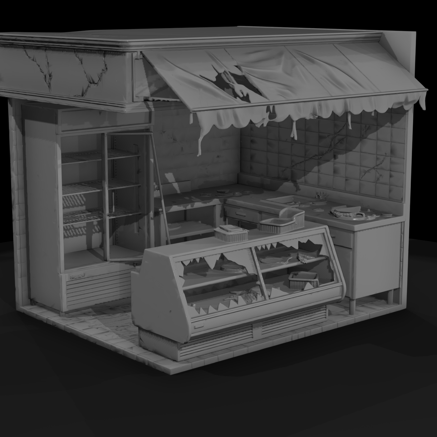 Modern American Storefront Row