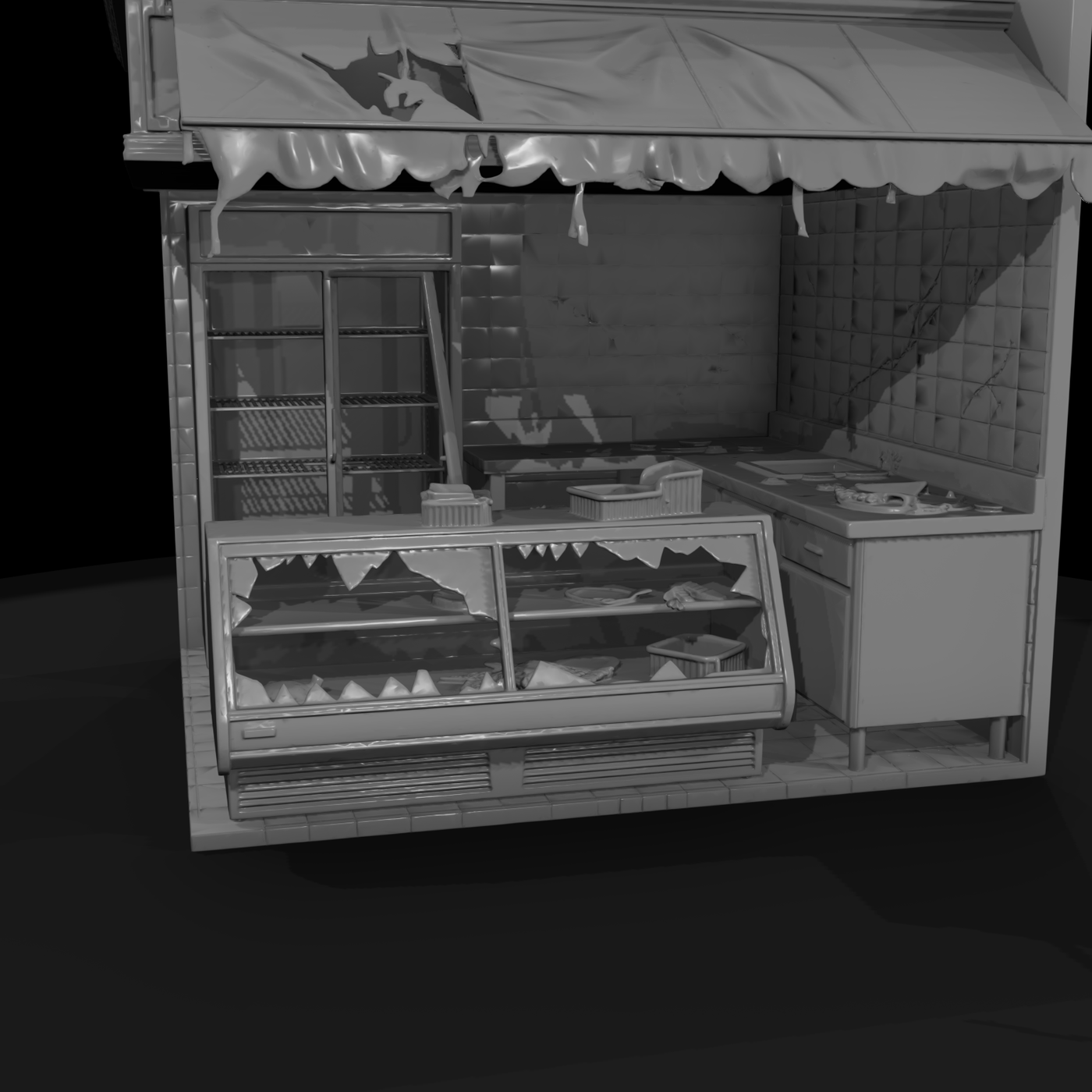 Modern American Storefront Row