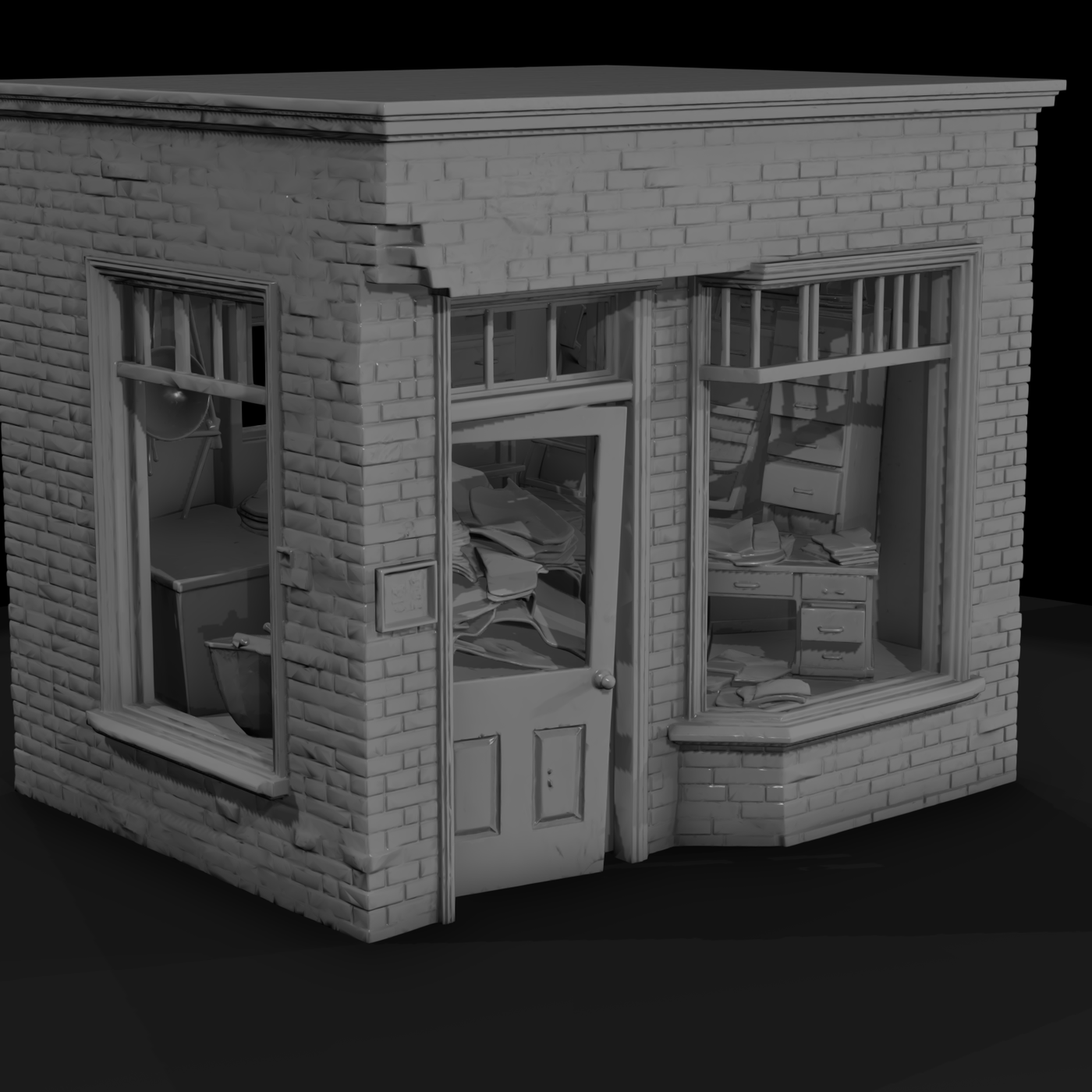 Modern American Storefront Block
