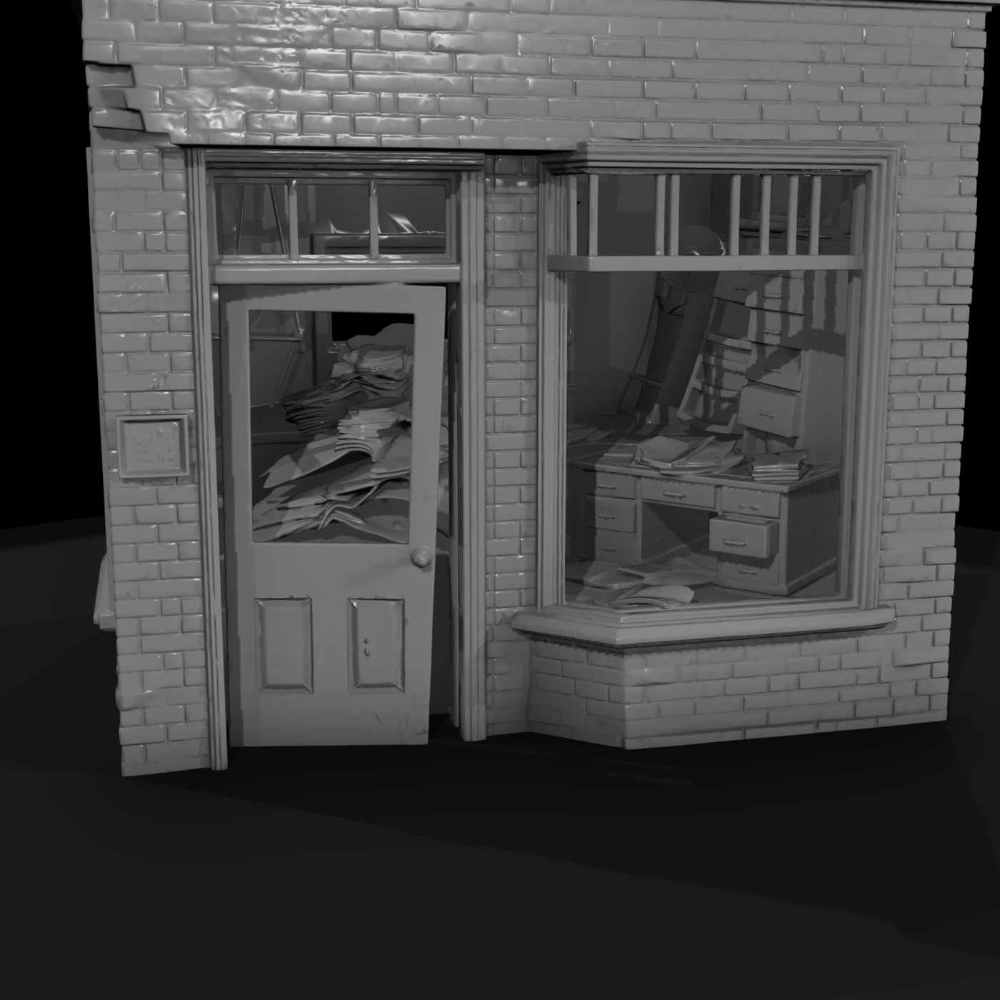 Modern American Storefront Block