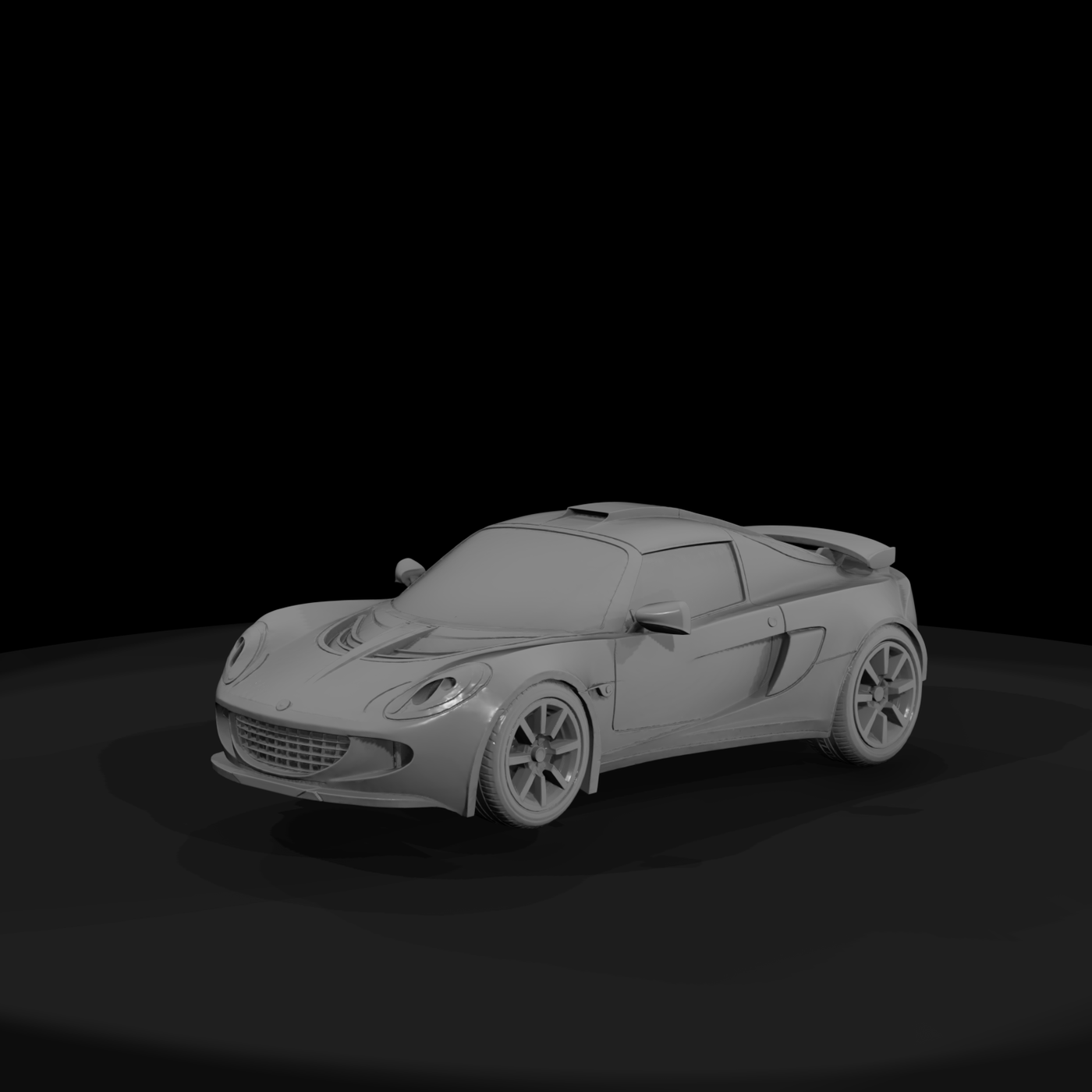 Stylized Sports Supercar