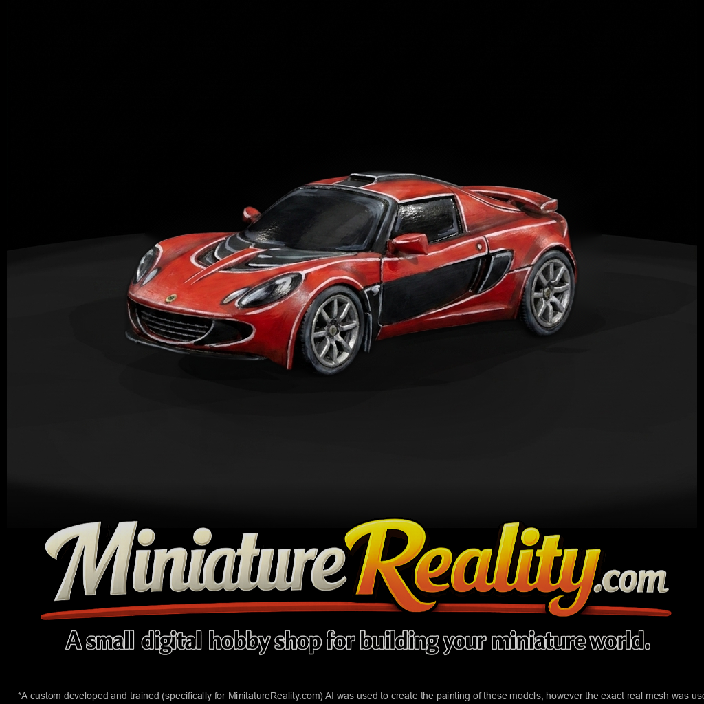 Stylized Sports Supercar