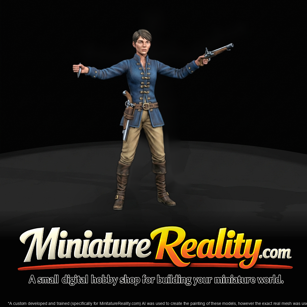 Moreau — Seasoned Traditional Pirate (Female, 28mm)