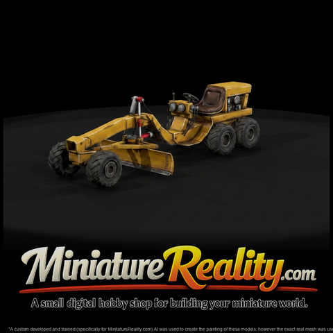 Motor Grader Roadwork Vehicle