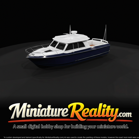 Motor Yacht Boat On Water (estimated)
