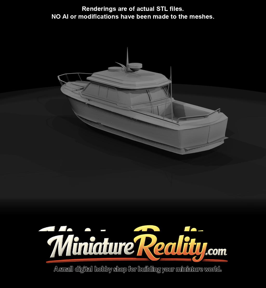 Motor Yacht Boat On Water (estimated)