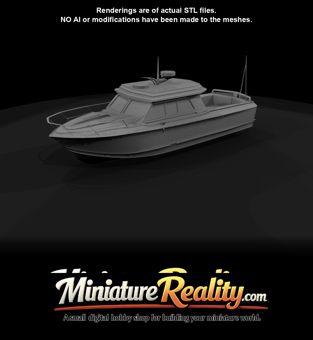 Motor Yacht Boat On Water (estimated)