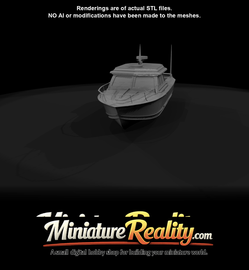 Motor Yacht Boat On Water (estimated)