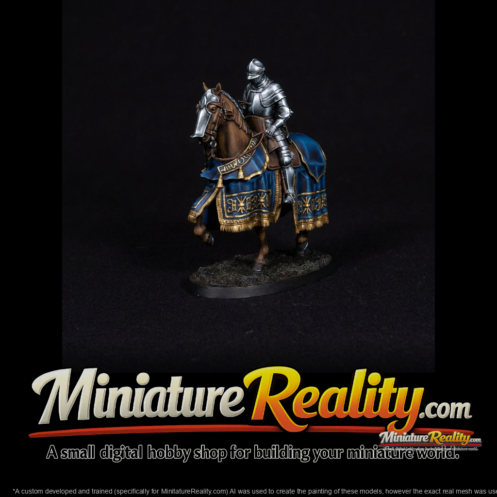 Mounted Knight With Horse