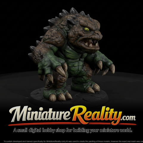 Generic Monster Action Figure, three-quarter view