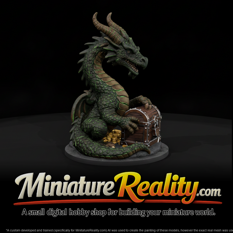 Mythology Fafnir Figure, three-quarter view