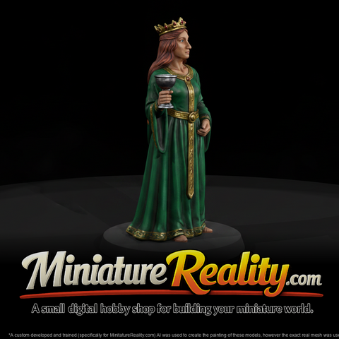 Mythology Isolde Figure, three-quarter view