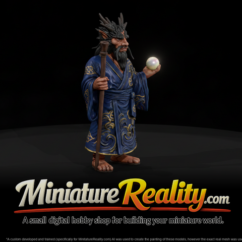 Mythology Ryujin Figure, three-quarter view