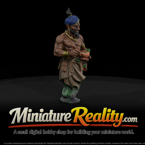 Mythology Djinn Figure, three-quarter view