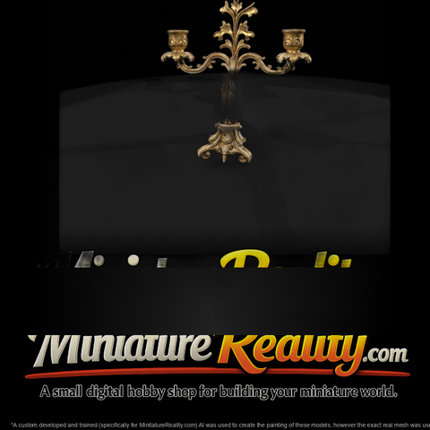 Neoclassical Figural Candelabra — Miniature Mantelpiece Ornament