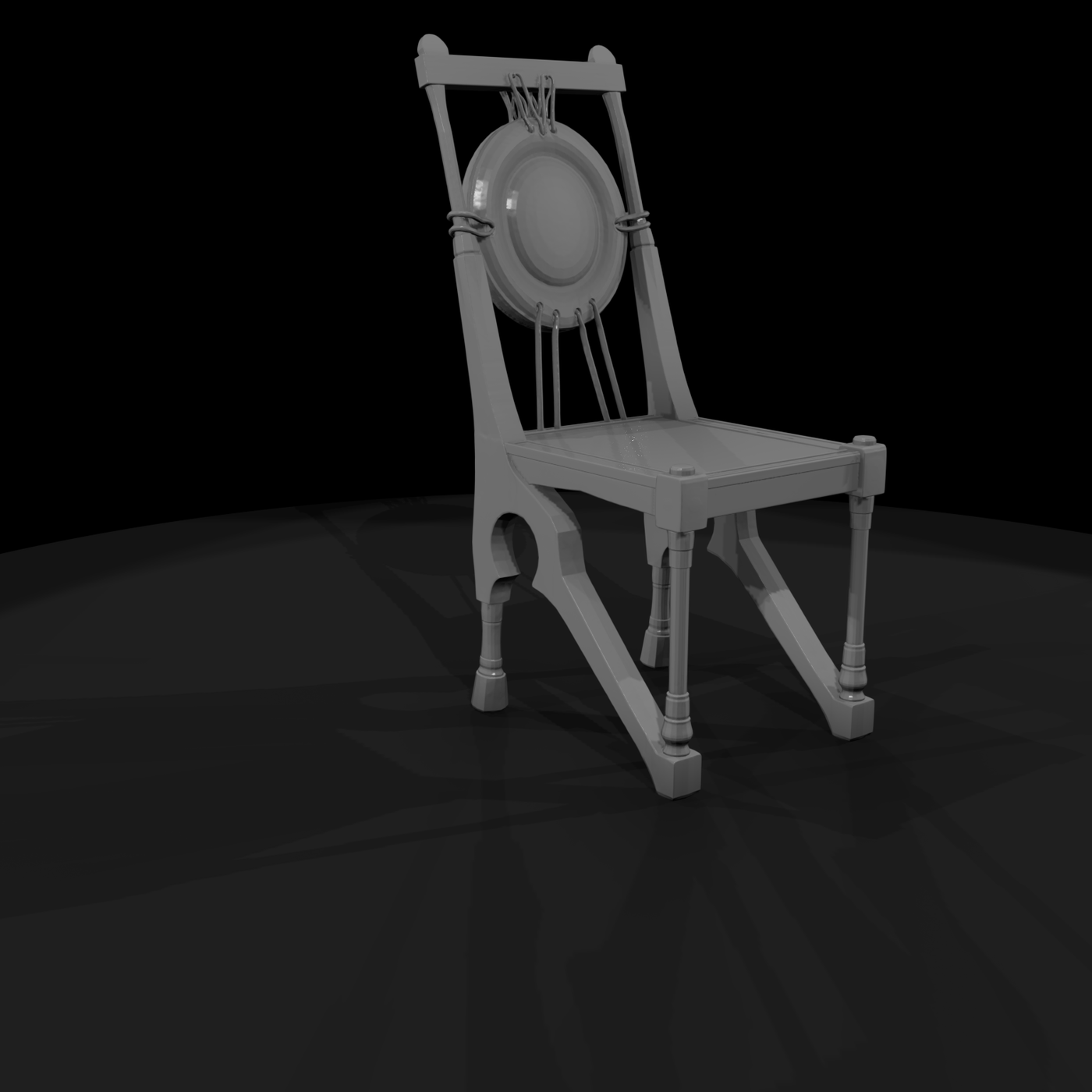 Neoclassical Carved Dining Chair