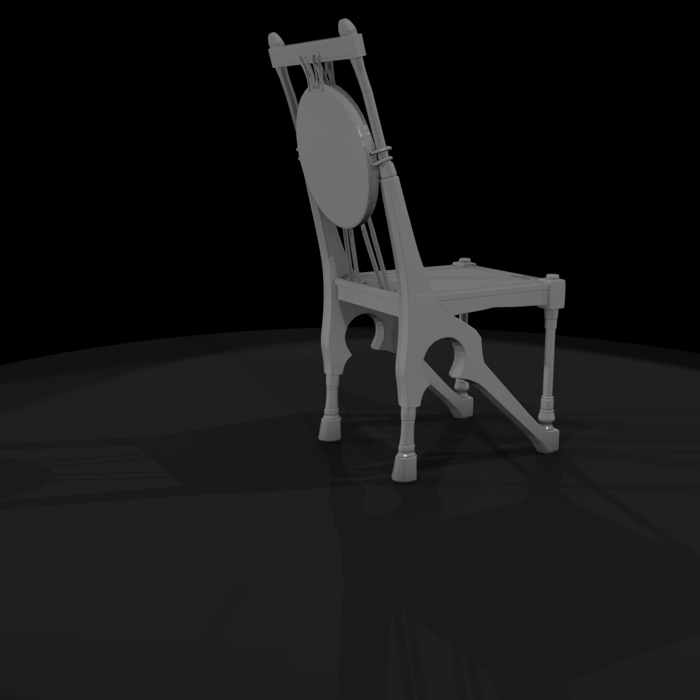 Neoclassical Carved Dining Chair