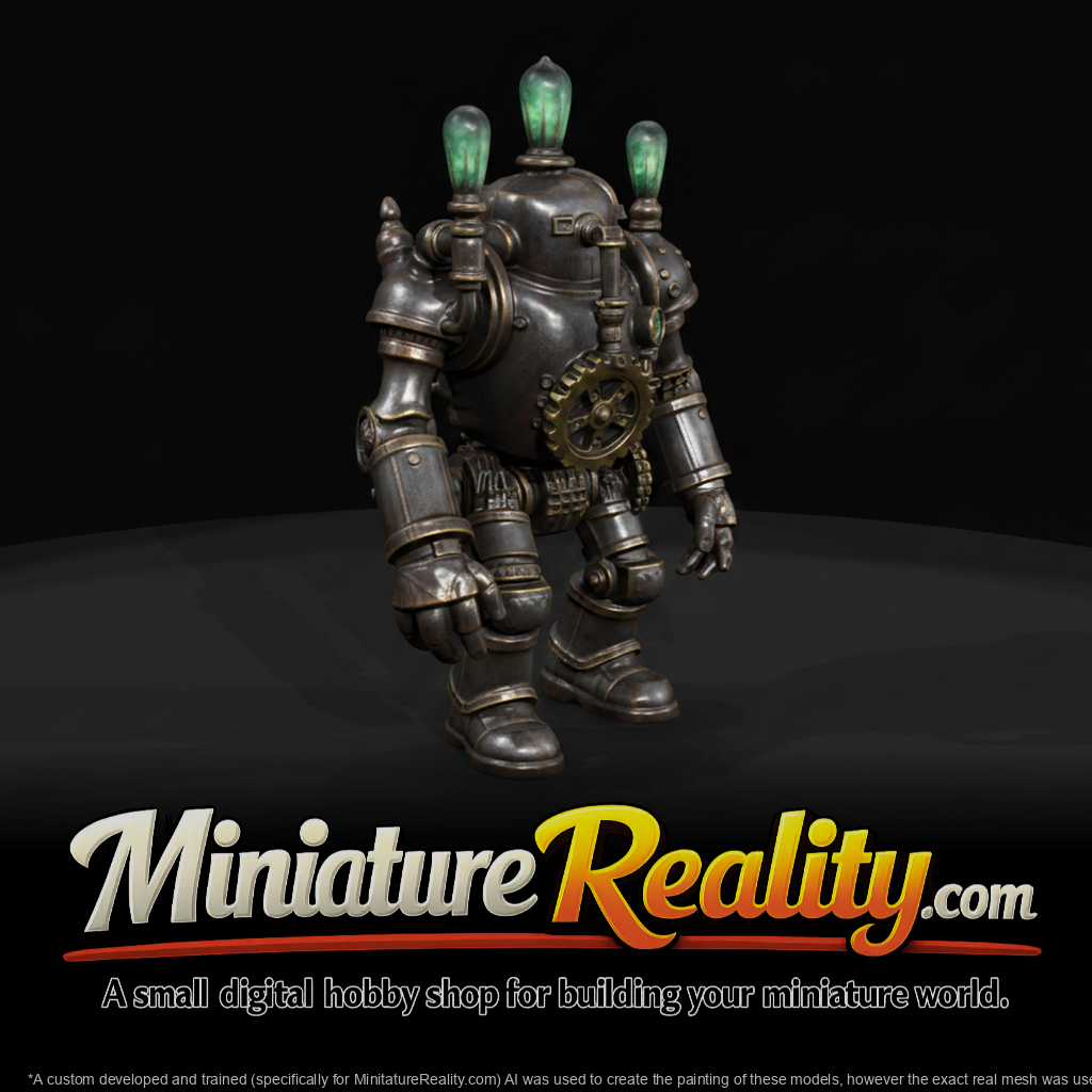 Nightmare Clockwork Creatures Gears Of Despair miniature, three-quarter view